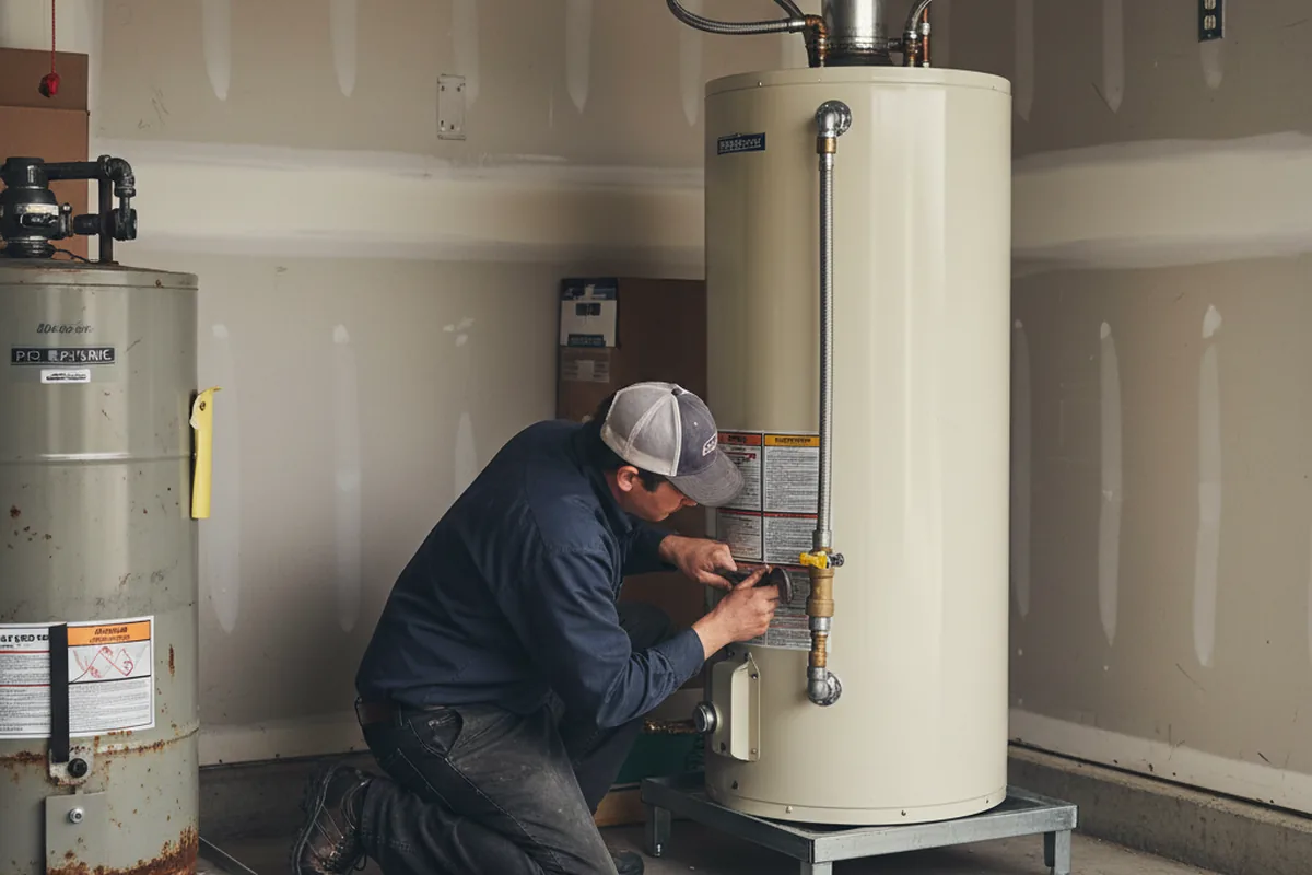 Water heater and shutoff valve replacement in Peachtree Corners