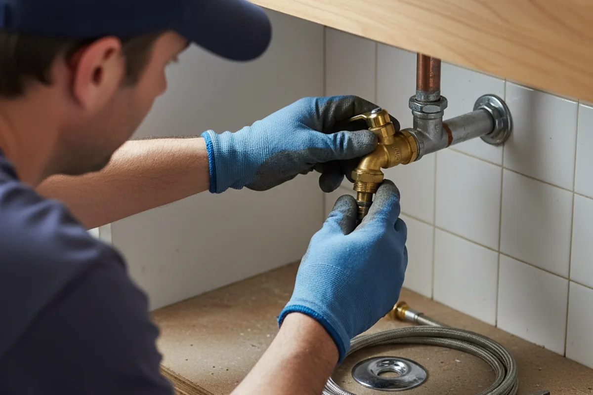 Shutoff valve and fitting work during Emergency Plumbing in Peachtree Corners